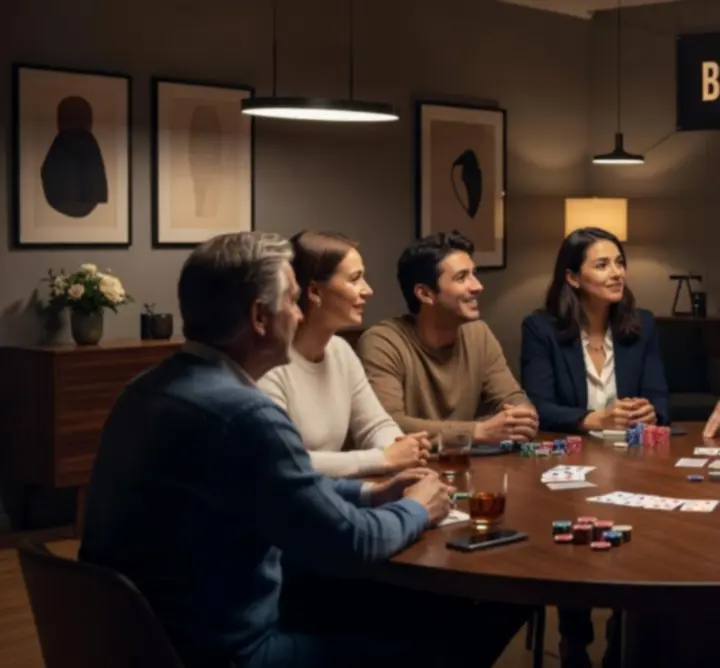 Offline póker est tematikus rendezvényen